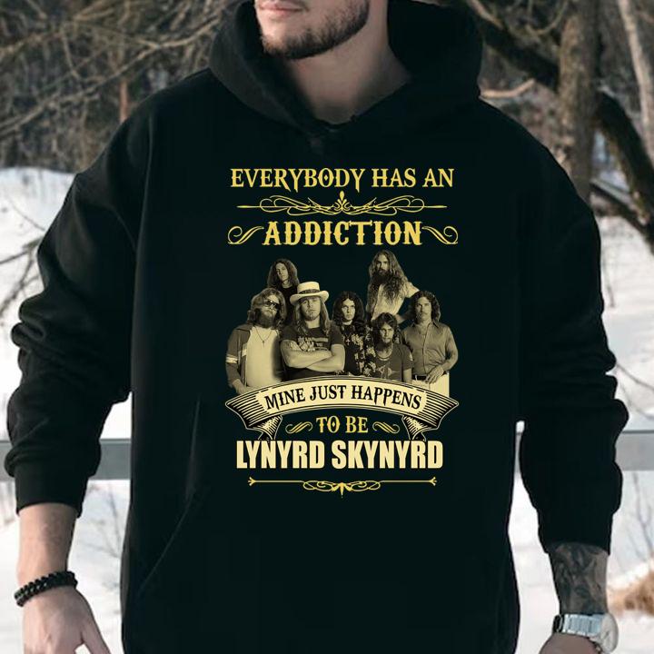 Everybody has an addiction mine just happens to be Lynyrd Skynyrd t-shirt hoodie