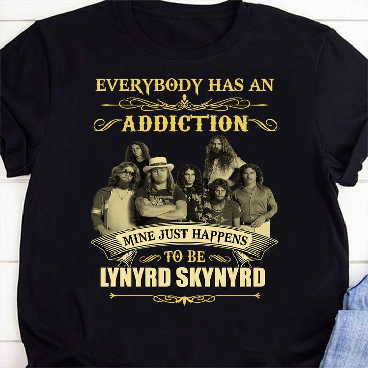 Everybody has an addiction mine just happens to be Lynyrd Skynyrd t-shirt shirt