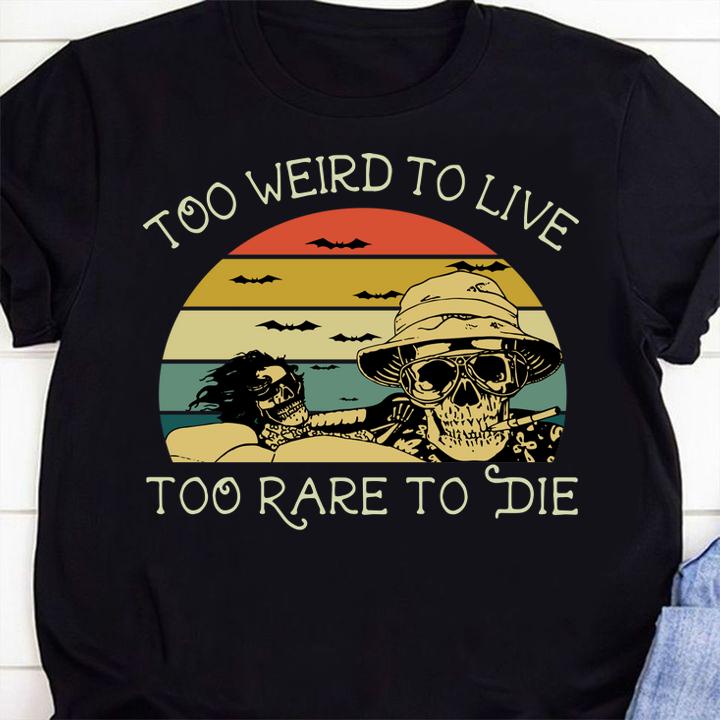 The best Too Weird To Live Too Rare To Die Sunset t-shirt shirt