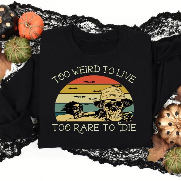 The best Too Weird To Live Too Rare To Die Sunset t-shirt sweatshirt