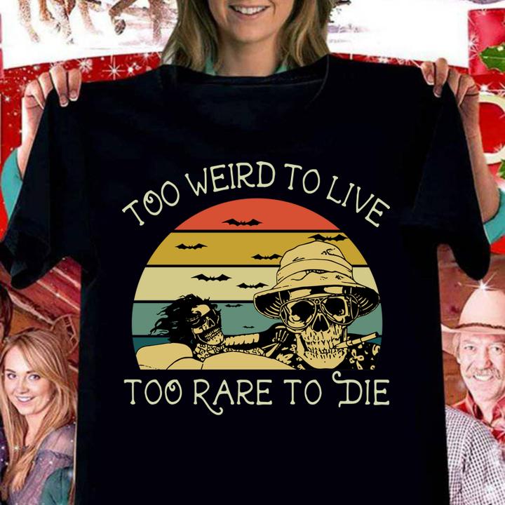 The best Too Weird To Live Too Rare To Die Sunset t-shirt woman shirt
