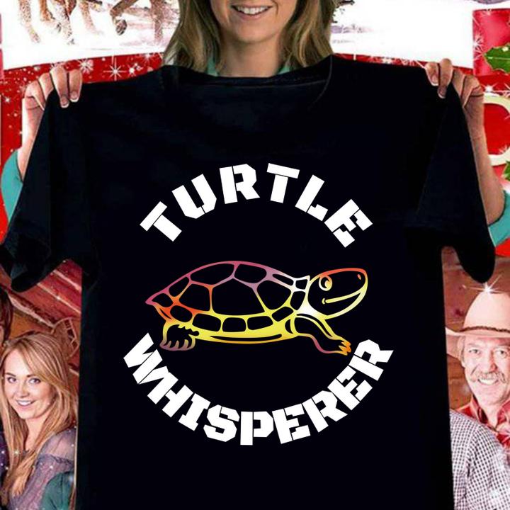 Hot Turtle Whisperer Funny Costume Spirit Animal t-shirt woman shirt