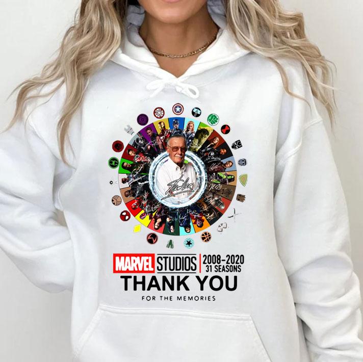 Stan Lee Avengers Marvel Studios 2008-2020 31 Seasons Signatures t-shirt hoodie