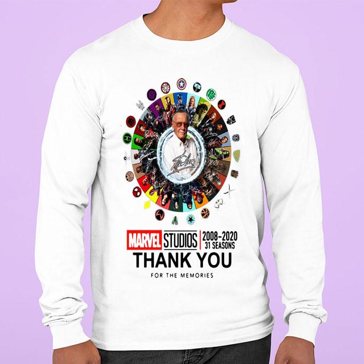 Stan Lee Avengers Marvel Studios 2008-2020 31 Seasons Signatures t-shirt sweatshirt