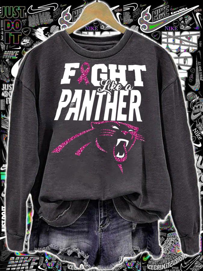 Fight Like A Panther Breast Cancer Awareness t-shirt sweatshirt