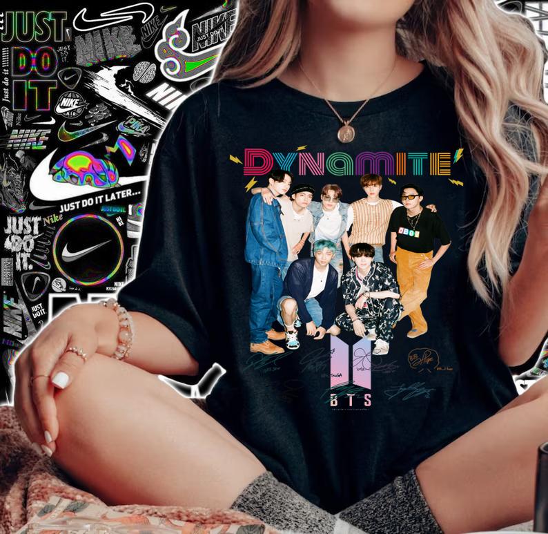 Bts Signature Dynamite t-shirt woman shirt