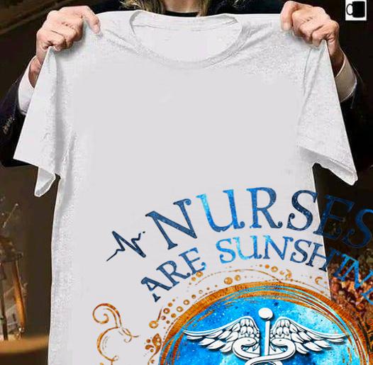 Nurses are sunshine mixed with a little hurricane t-shirt shirt