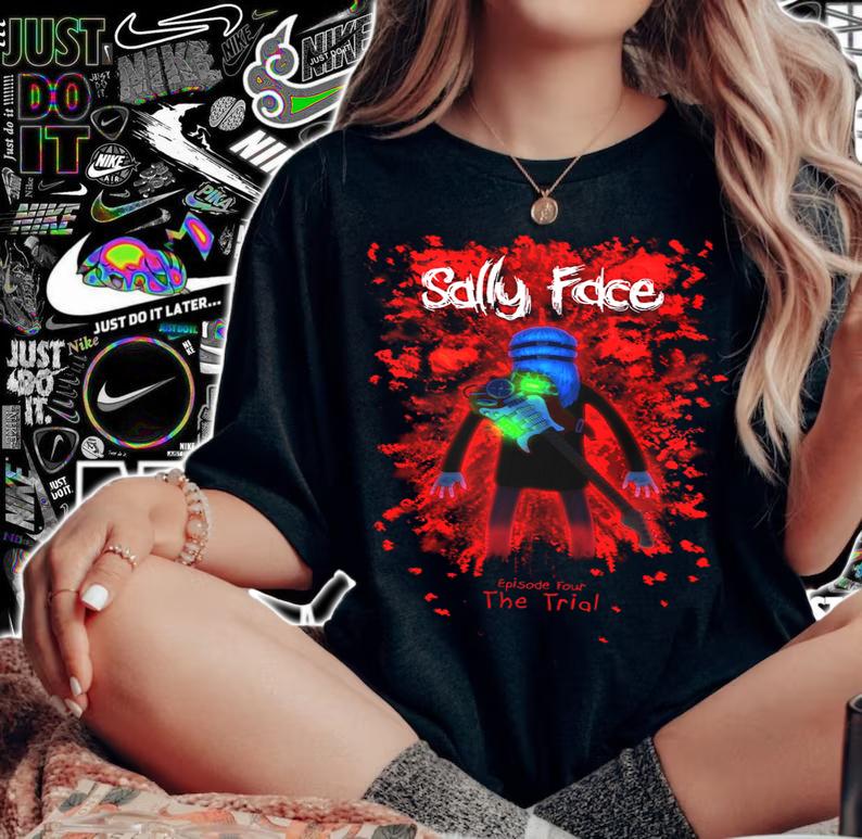 Sally Face Sanity's Fall Larry The Trial t-shirt woman shirt