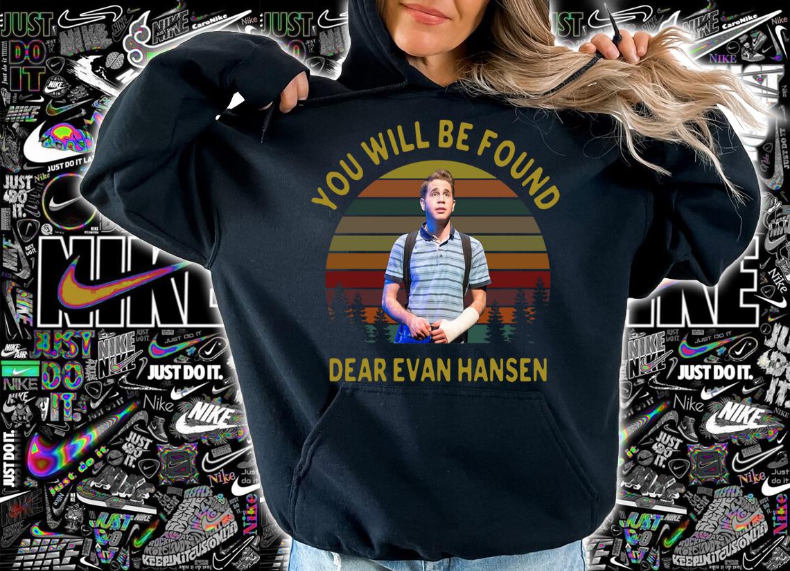 Original Ben Platt you will be found Dear Evan Hansen sunset t-shirt hoodie