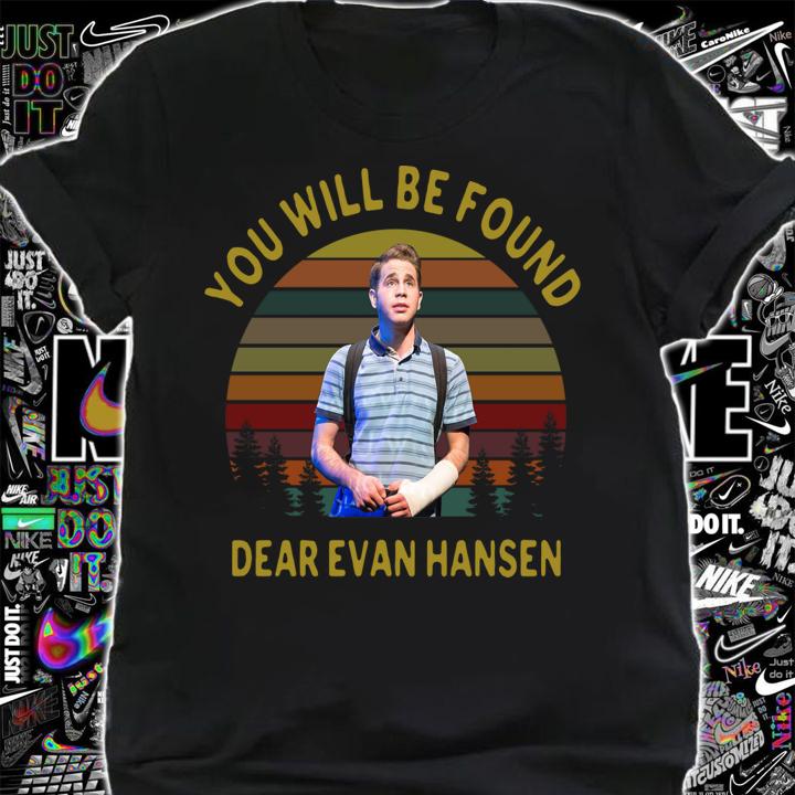 Original Ben Platt you will be found Dear Evan Hansen sunset t-shirt shirt