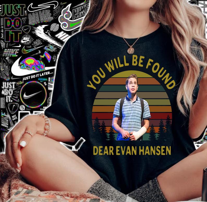 Original Ben Platt you will be found Dear Evan Hansen sunset t-shirt woman shirt