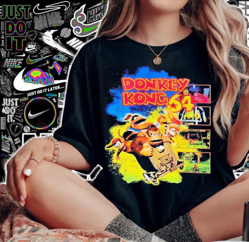 Donkey Kong 64 vintage t-shirt woman shirt