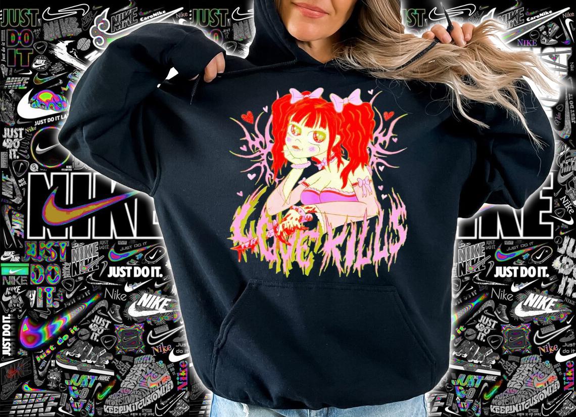 Anime girl love kills shirt t-shirt hoodie