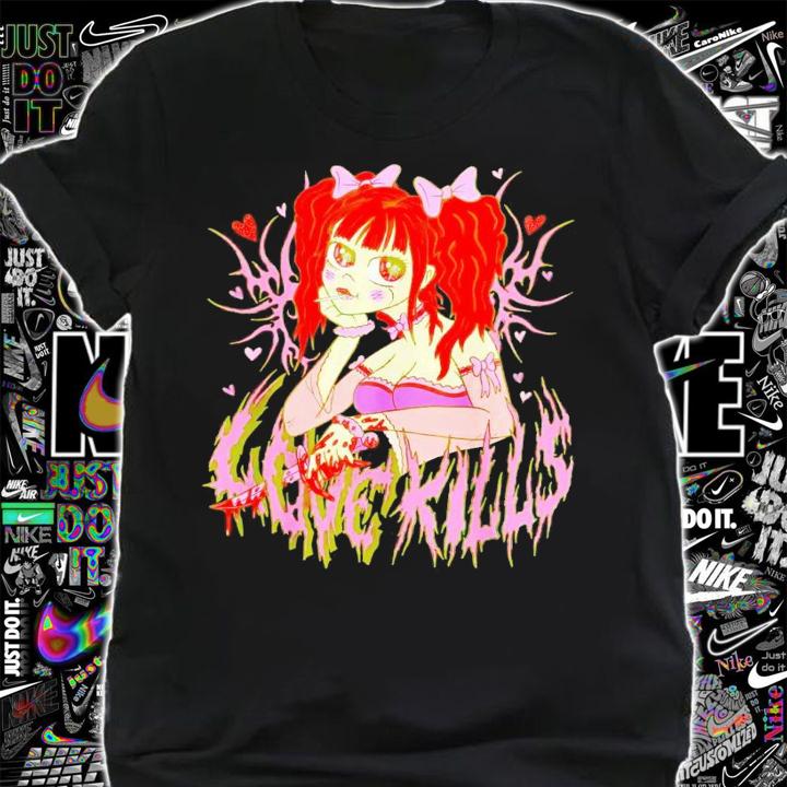 Anime girl love kills shirt t-shirt shirt