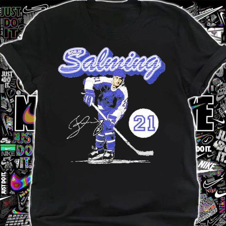 Best borje Salming Toronto Retro Script Hockey Shirt t-shirt shirt