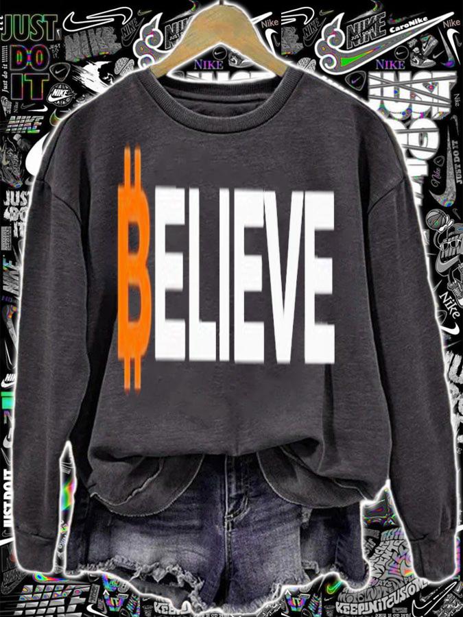 Bitcoin Believe shirt t-shirt sweatshirt