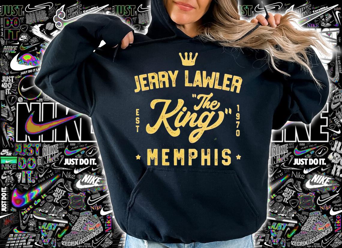 Charcoal Jerry Lawler King of Memphis est 1970 shirt t-shirt hoodie