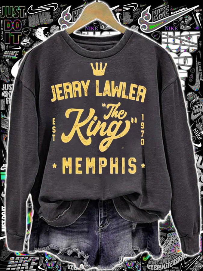 Charcoal Jerry Lawler King of Memphis est 1970 shirt t-shirt sweatshirt