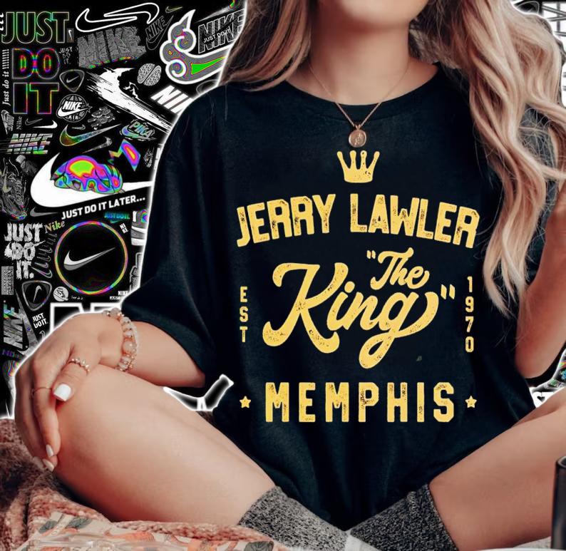 Charcoal Jerry Lawler King of Memphis est 1970 shirt t-shirt woman shirt