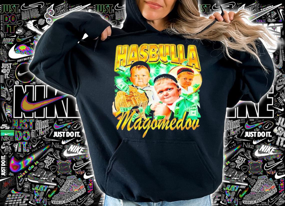 Hasbulla Magomedov championship belt and dollar shirt t-shirt hoodie