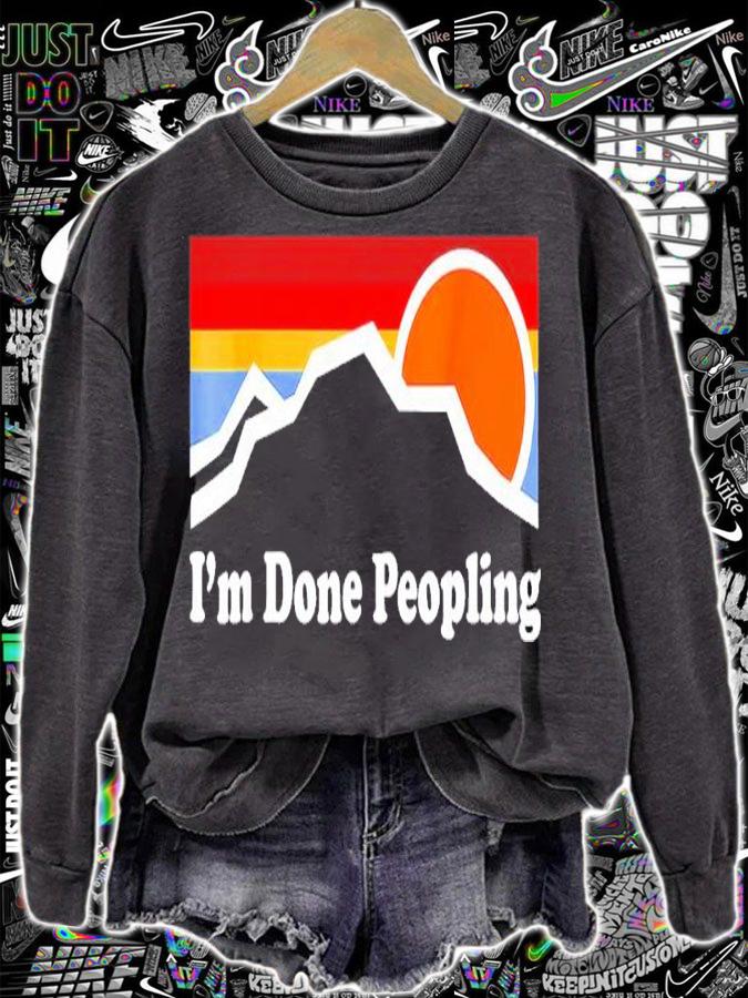 I'm Done Peopling Retro Shirt t-shirt sweatshirt