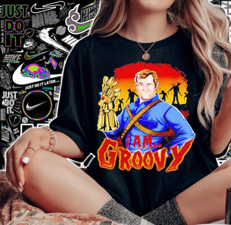 I am... Groovy Infinity Gauntlet shirt t-shirt woman shirt