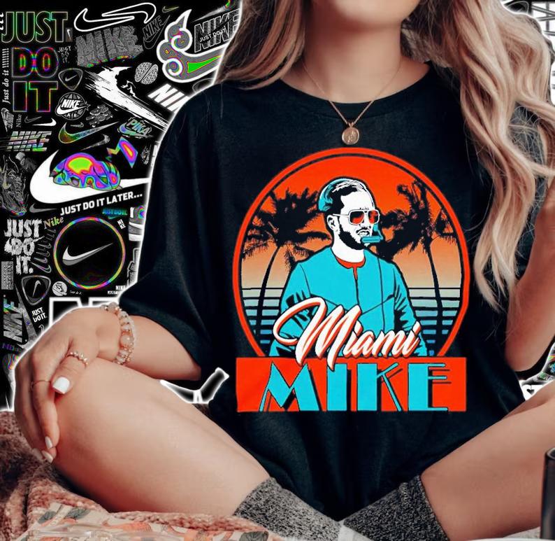 Miami Football Fans Miami Mike Shirt t-shirt woman shirt