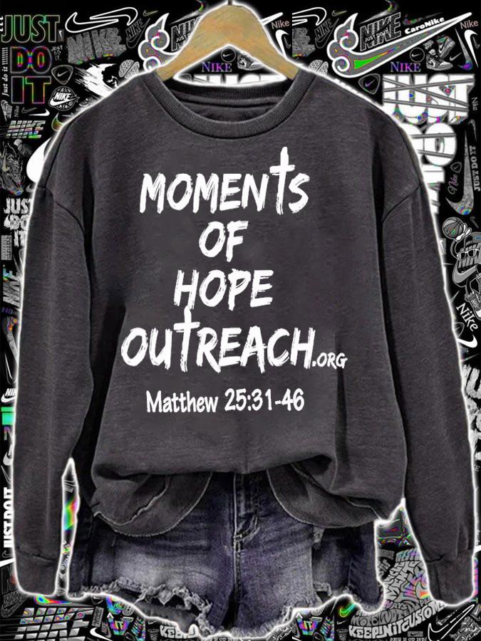 Moments Hope Outreach Matthew 25 31-46 Shirt t-shirt