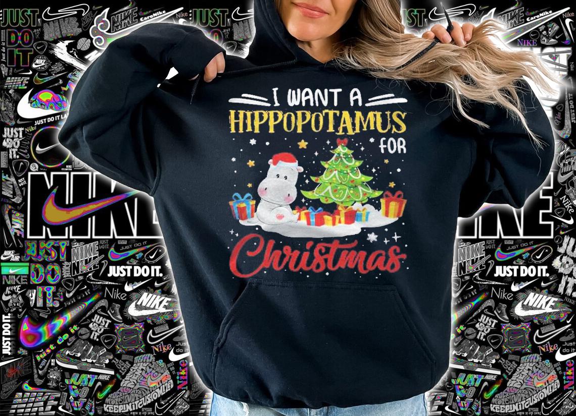I Want A Hippopotamus For Christmas Xmas Hippo Christmas Shirt t-shirt