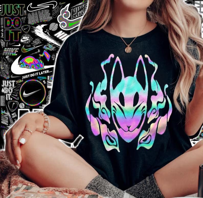 Mask Kitsune T-shirt woman shirt