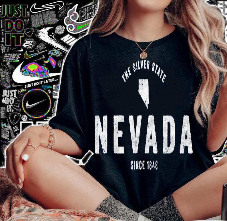 Nevada Vintage Sports Design Retro Nv Shirt woman shirt