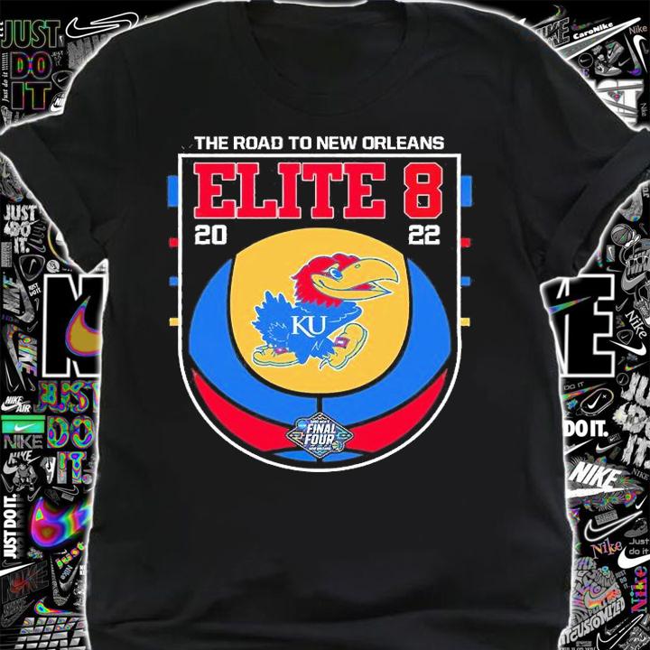Kansas Jayhawks 2022 Elite Eight NCAA Men's Basketball T-Shirt shirt