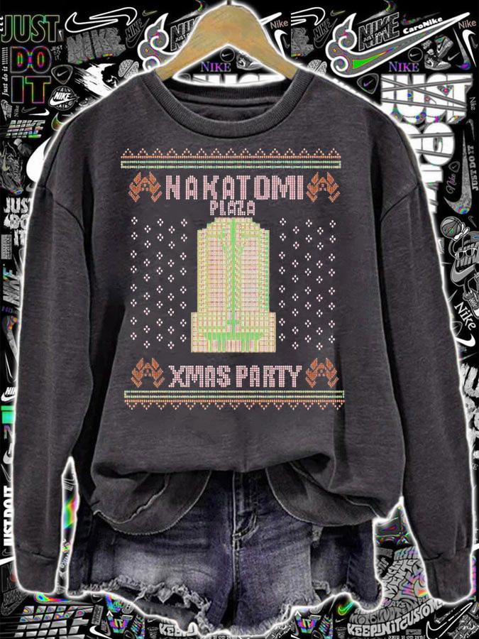 Nakatomi Plaza Xmas Party Ugly Christmas Shirt
