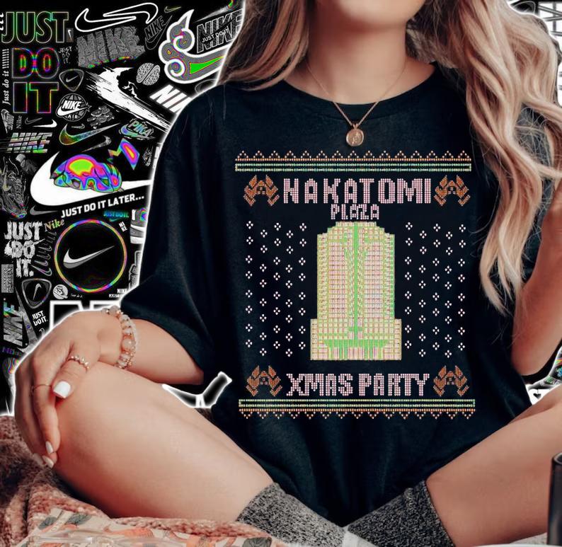 Nakatomi Plaza Xmas Party Ugly Christmas Shirt