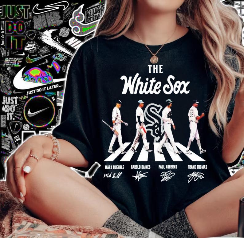 The White Sox Abbey Road signatures shirt woman shirt