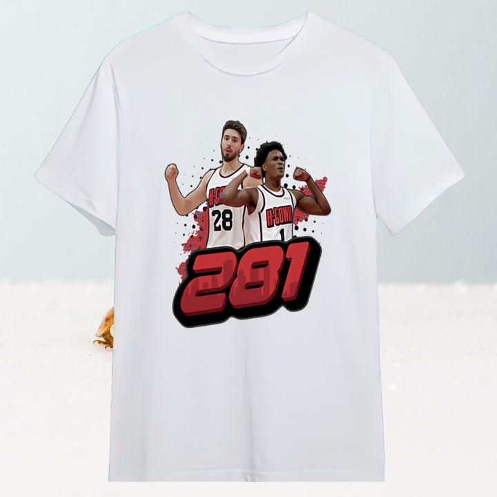 Official Alperen Sengun And Amen Thompson 281 NBA Houston Rockets T-Shirt