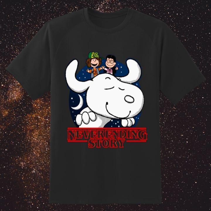 Hot Neverending Story Dustin And Suzie Stranger Things Snoopy T-Shirt