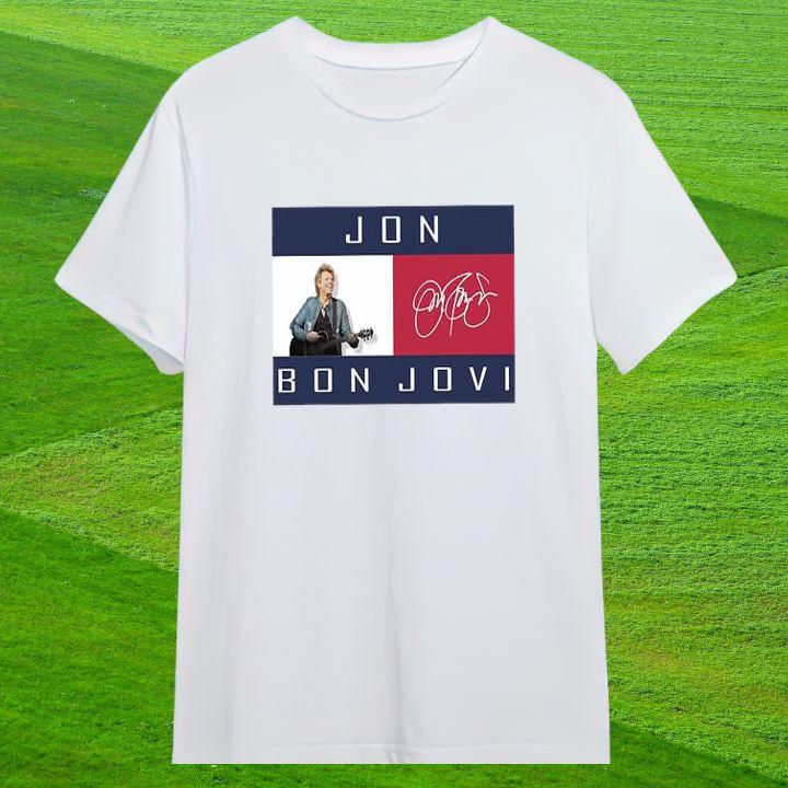 Premium Tommy Hilfiger Jon Bon Jovi Autograph T-Shirt