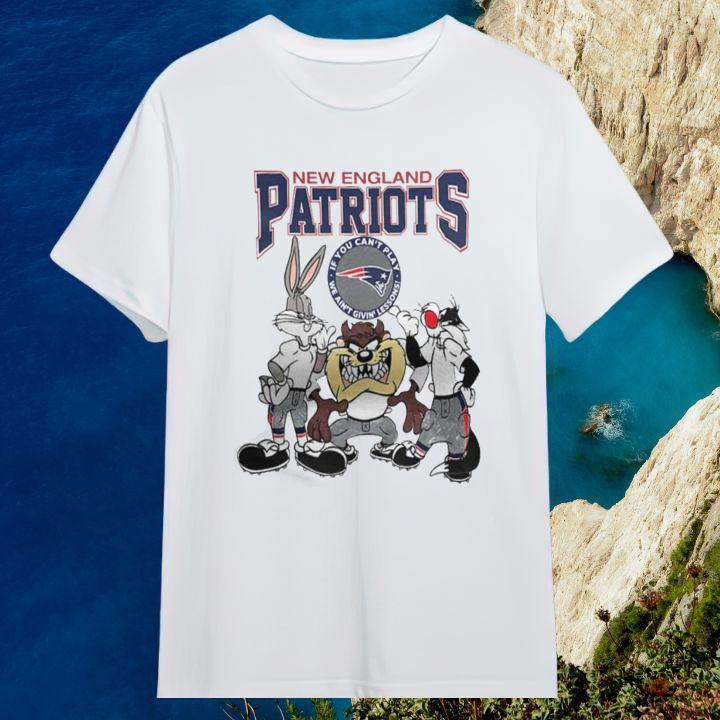 Personalised Looney Tunes New England Patriots We Ain't Giving Lessons T-Shirt