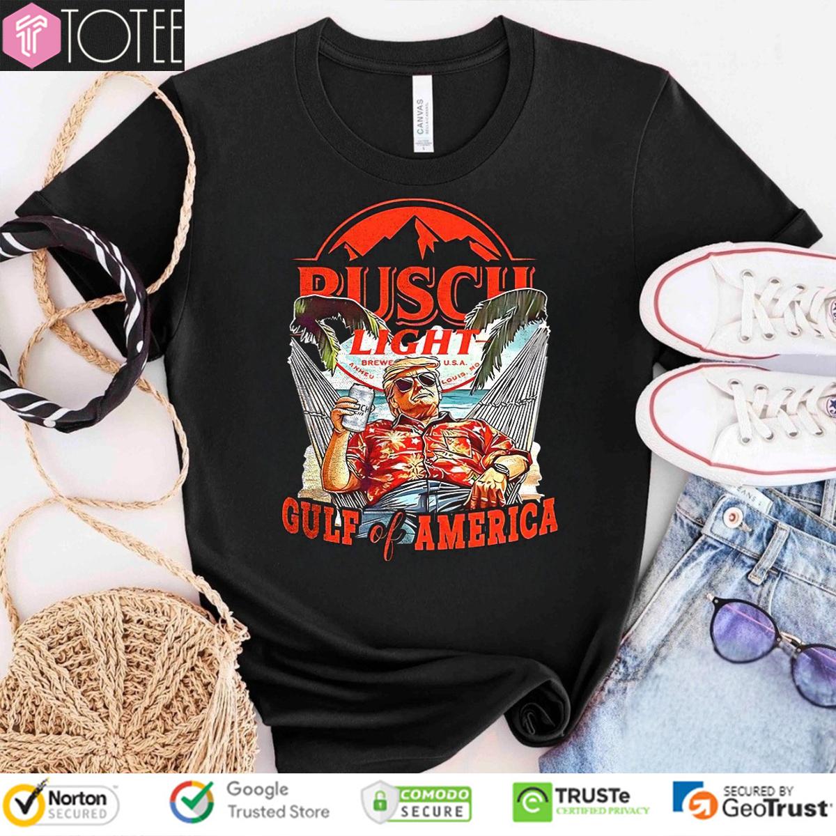 Trump Busch Light Gulf Of America Beer Lover T-Shirt