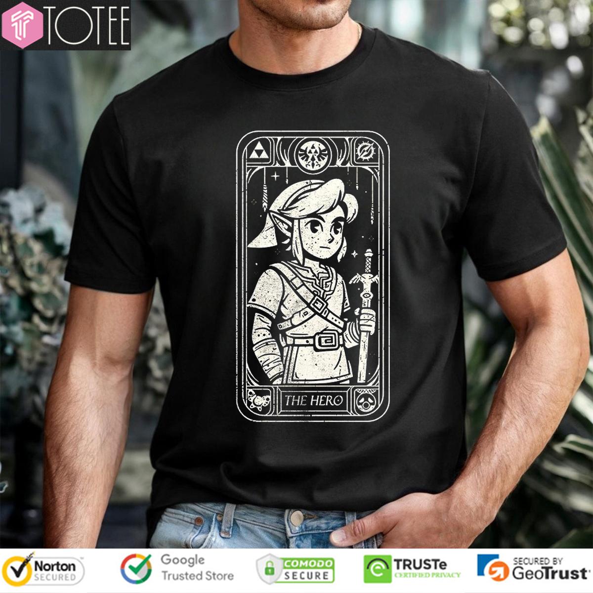 Link The Legend Of Zelda The Hero Tarot T-Shirt