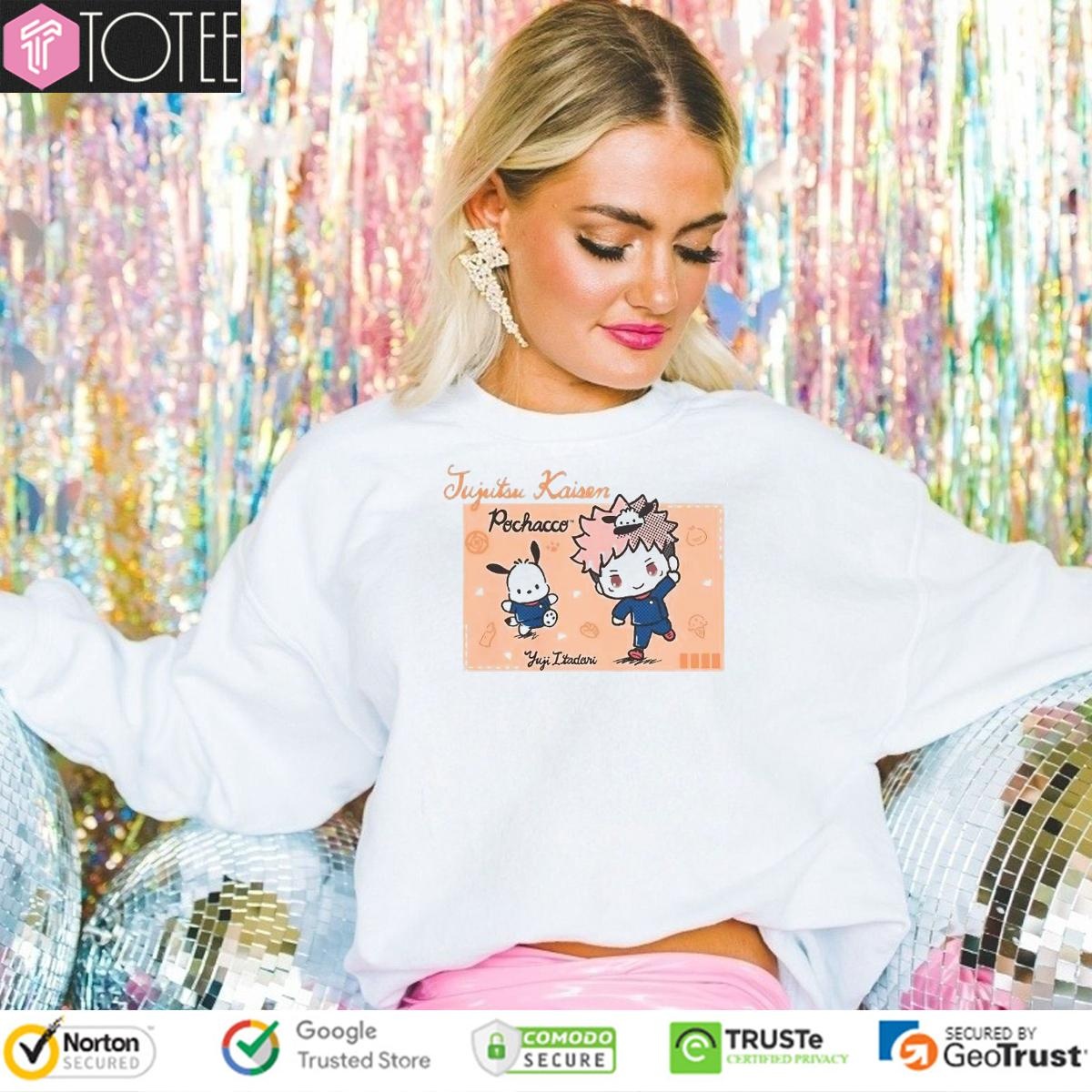 Seven Times Six Jujutsu Kaisen Hello Kitty Pochacco Yuji Itadori Sweatshirt
